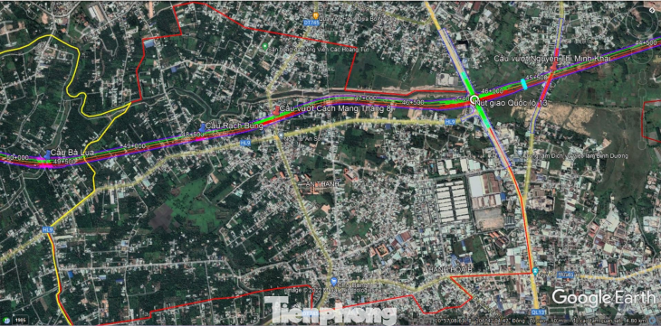 Đường chỉ ranh giới giải phóng mặt bằng đoạn qua phường An Thạnh, TP Thuận An Đường chỉ ranh giới giải phóng mặt bằng đoạn qua phường An Thạnh, TP Thuận An