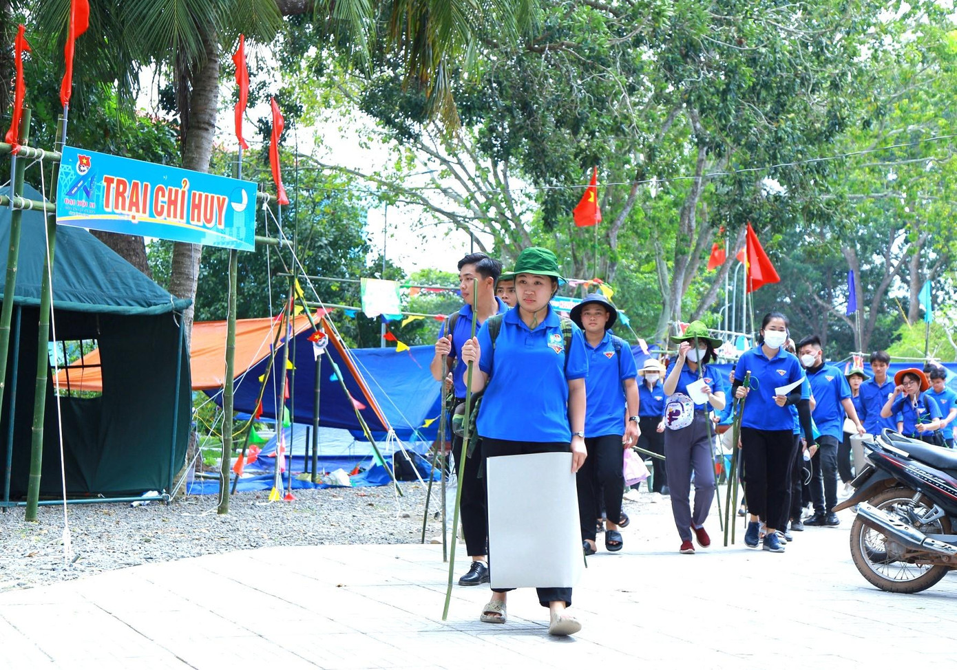 Đoàn viên thanh niên tham gia Hội trại truyền thống “Lý Tự Trọng” lần thứ I năm 2022