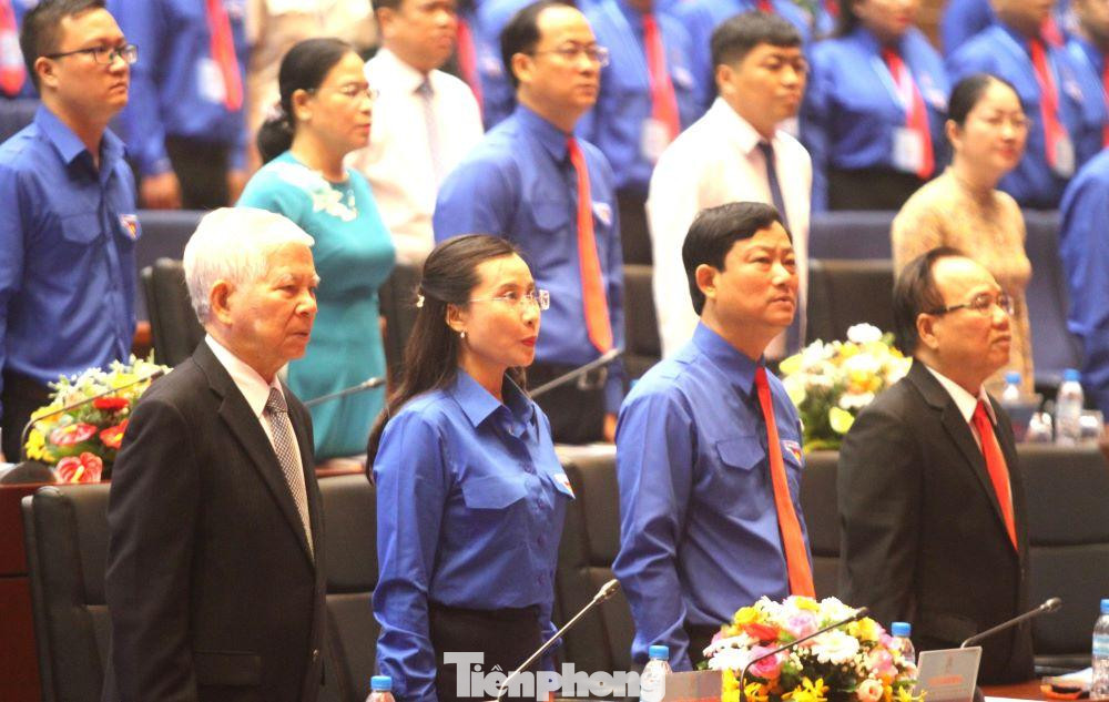 Nguyên Chủ tịch nước Nguyễn Minh Triết; Bí thư Trung ương Đoàn Nguyễn Phạm Duy Trang; Chủ tịch UBND tỉnh Bình Dương Võ Văn Minh và nguyên Chủ tịch UBND tỉnh Bình Dương Lê Thanh Cung tham dự Đại hội Đoàn TNCS Hồ Chí Minh tỉnh Bình Dương