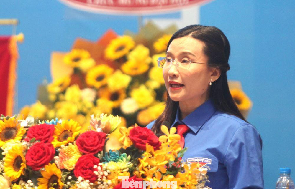 Chị Nguyễn Phạm Duy Trang phát biểu chỉ đạo tại Đại hội Chị Nguyễn Phạm Duy Trang phát biểu chỉ đạo tại Đại hội