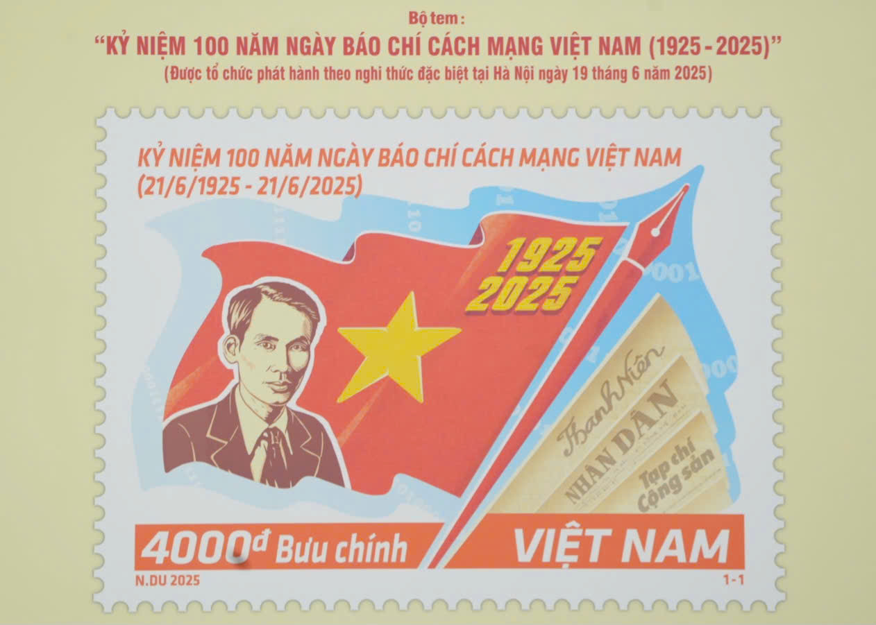 Phát hành đặc biệt Bộ tem bưu chính kỷ niệm 100 năm Ngày Báo chí Cách mạng Việt Nam. Phát hành đặc biệt Bộ tem bưu chính kỷ niệm 100 năm Ngày Báo chí Cách mạng Việt Nam.
