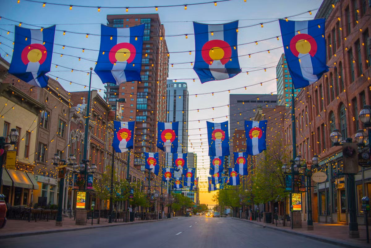 Một con phố của thành phố Denver, bang Colorado, Mỹ. Ảnh: Denver.org.