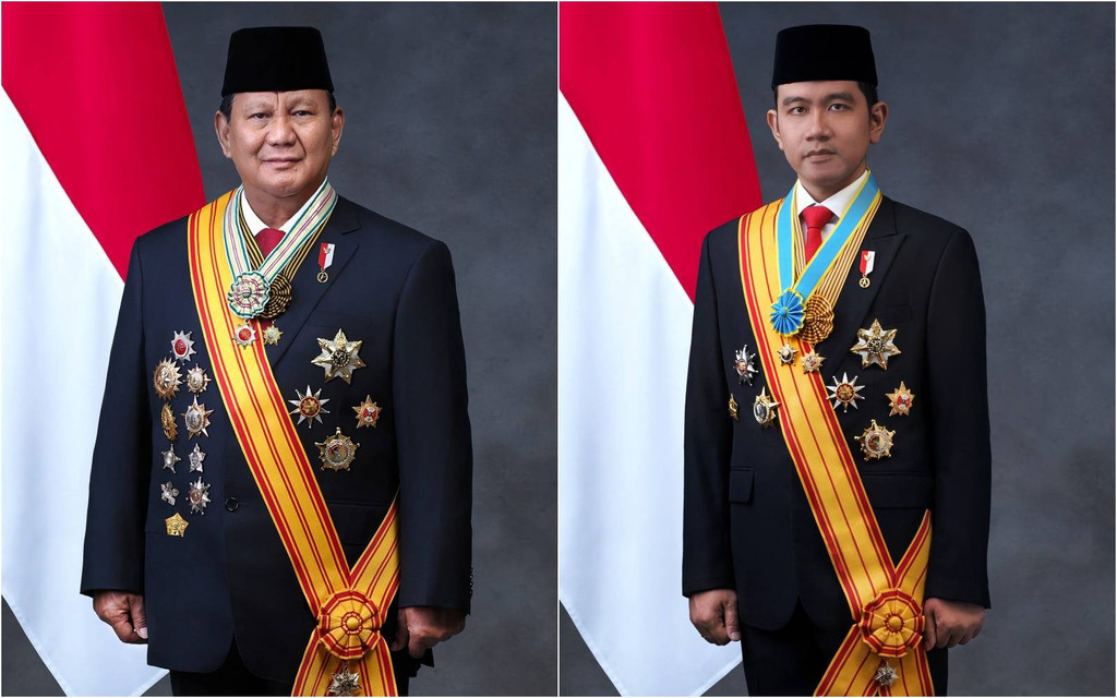 Tổng thống Prabowo Subianto (trái) và Phó tổng thống Gibran Rakabuming Raka. Ảnh: Kumparan. Tổng thống Prabowo Subianto (trái) và Phó tổng thống Gibran Rakabuming Raka. Ảnh: Kumparan.