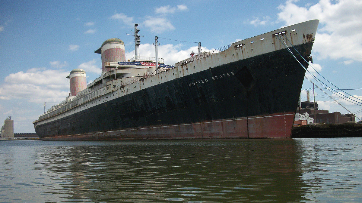 Tàu SS United States vào năm 2017. Ảnh: Wikipedia. Tàu SS United States vào năm 2017. Ảnh: Wikipedia.