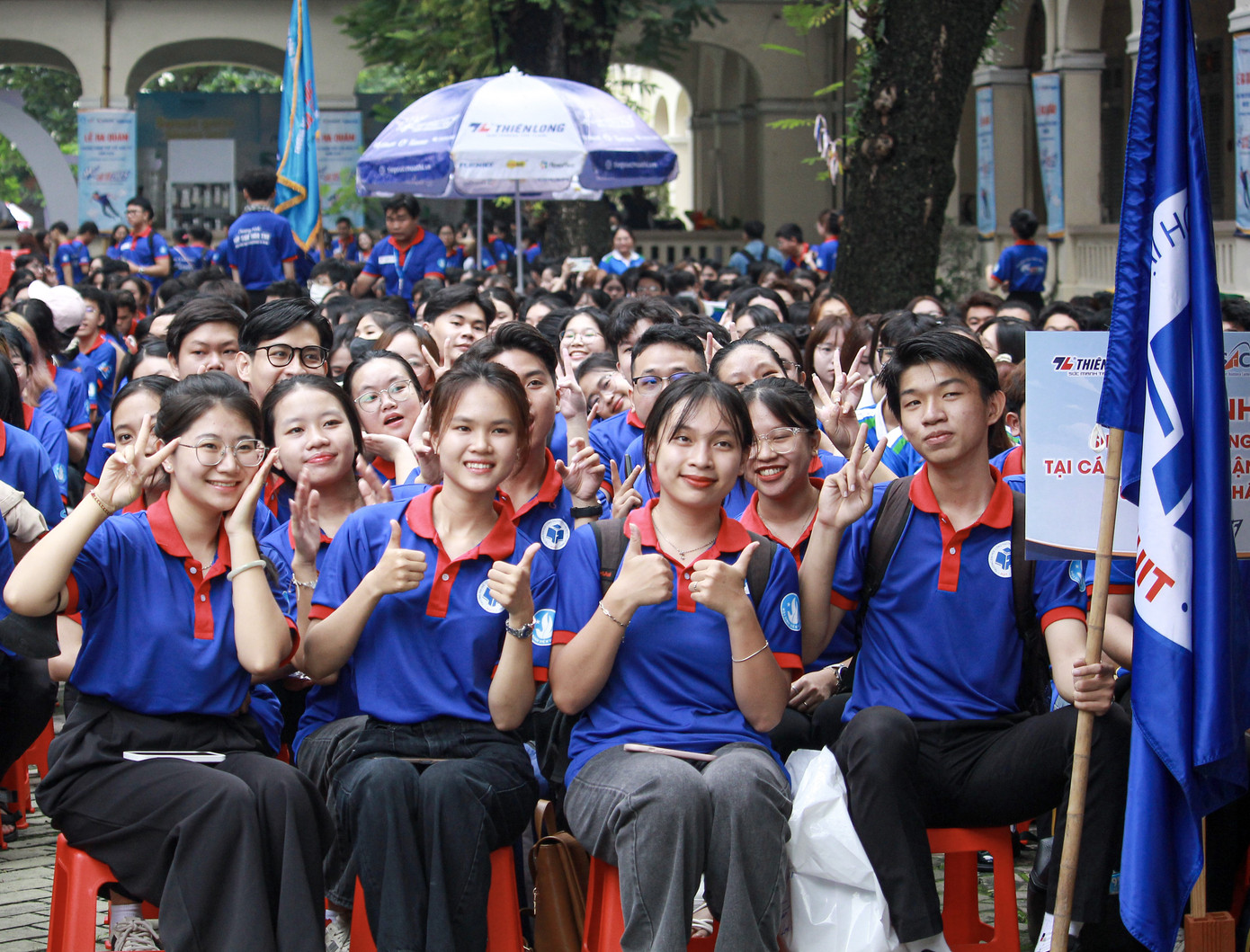 Sinh viên tình nguyện các trường đại học, cao đẳng trên địa bàn TP. HCM về tham gia Lễ ra quân chương trình 'Tiếp sức mùa thi' 2025. (Ảnh: TLTĐ) Sinh viên tình nguyện các trường đại học, cao đẳng trên địa bàn TP. HCM về tham gia Lễ ra quân chương trình 'Tiếp sức mùa thi' 2025. (Ảnh: TLTĐ)