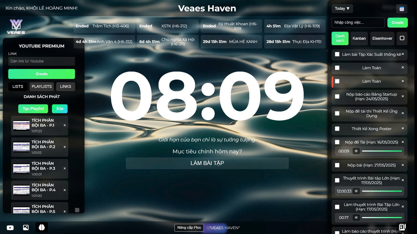 Giao diện nền tảng của nhóm nghiên cứu.