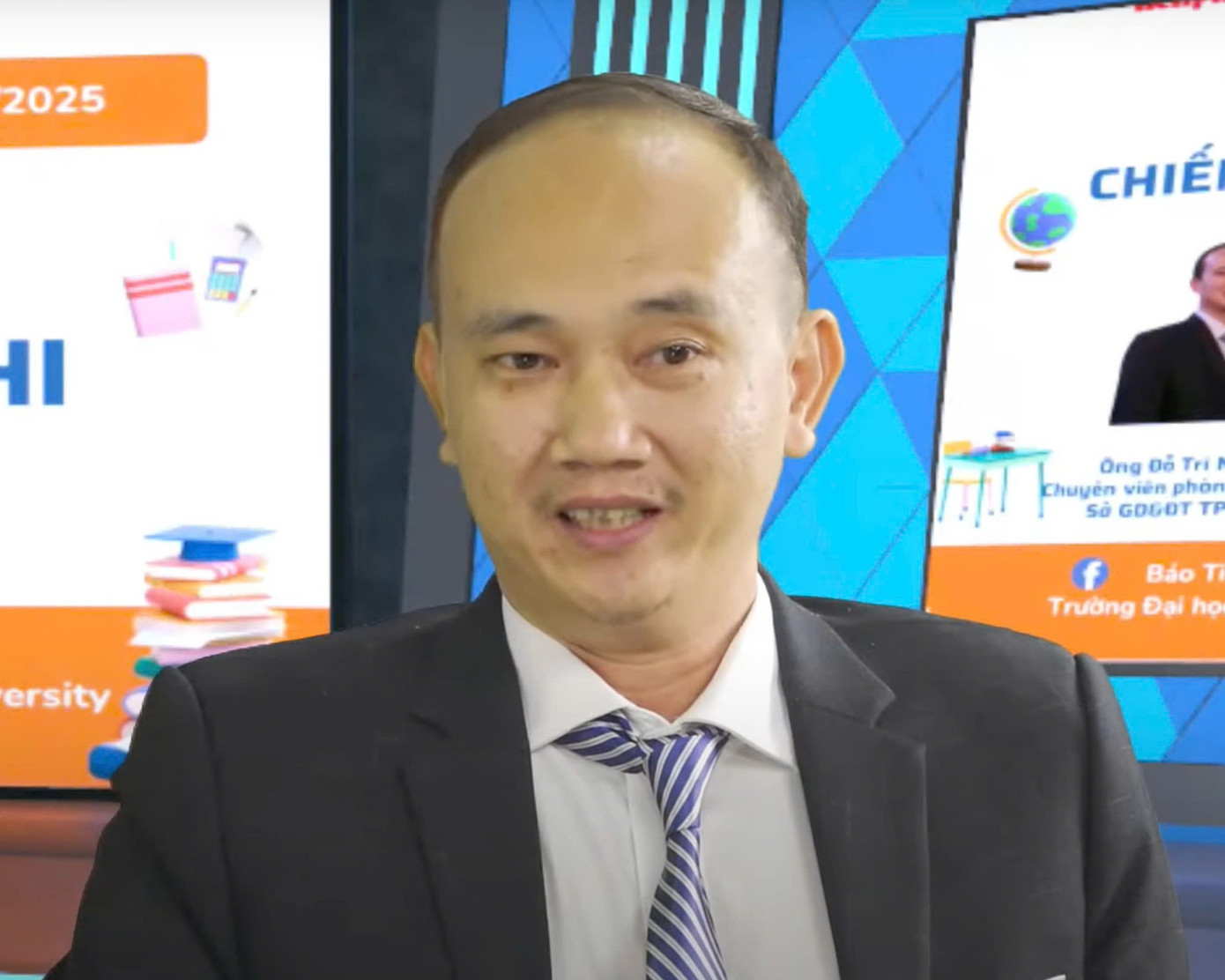 Ông Đỗ Trí Nhân chia sẻ kinh nghiệm cùng các phụ huynh về việc ổn định tâm lý cho các thí sinh trước kỳ thi tốt nghiệp THPT năm 2025. Ông Đỗ Trí Nhân chia sẻ kinh nghiệm cùng các phụ huynh về việc ổn định tâm lý cho các thí sinh trước kỳ thi tốt nghiệp THPT năm 2025.