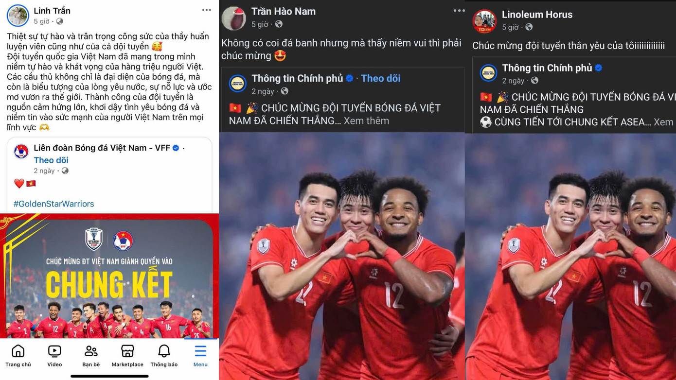 Những dòng trạng thái cùng lời chúc của các bạn trẻ dành cho Đội tuyển Bóng đá Việt Nam. Những dòng trạng thái cùng lời chúc của các bạn trẻ dành cho Đội tuyển Bóng đá Việt Nam.