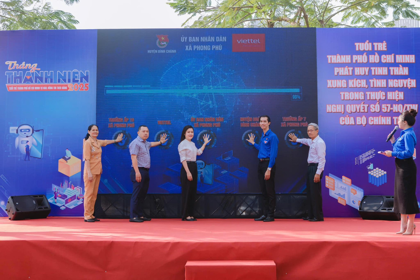 Nghi thức phát động tại Ngày hội.