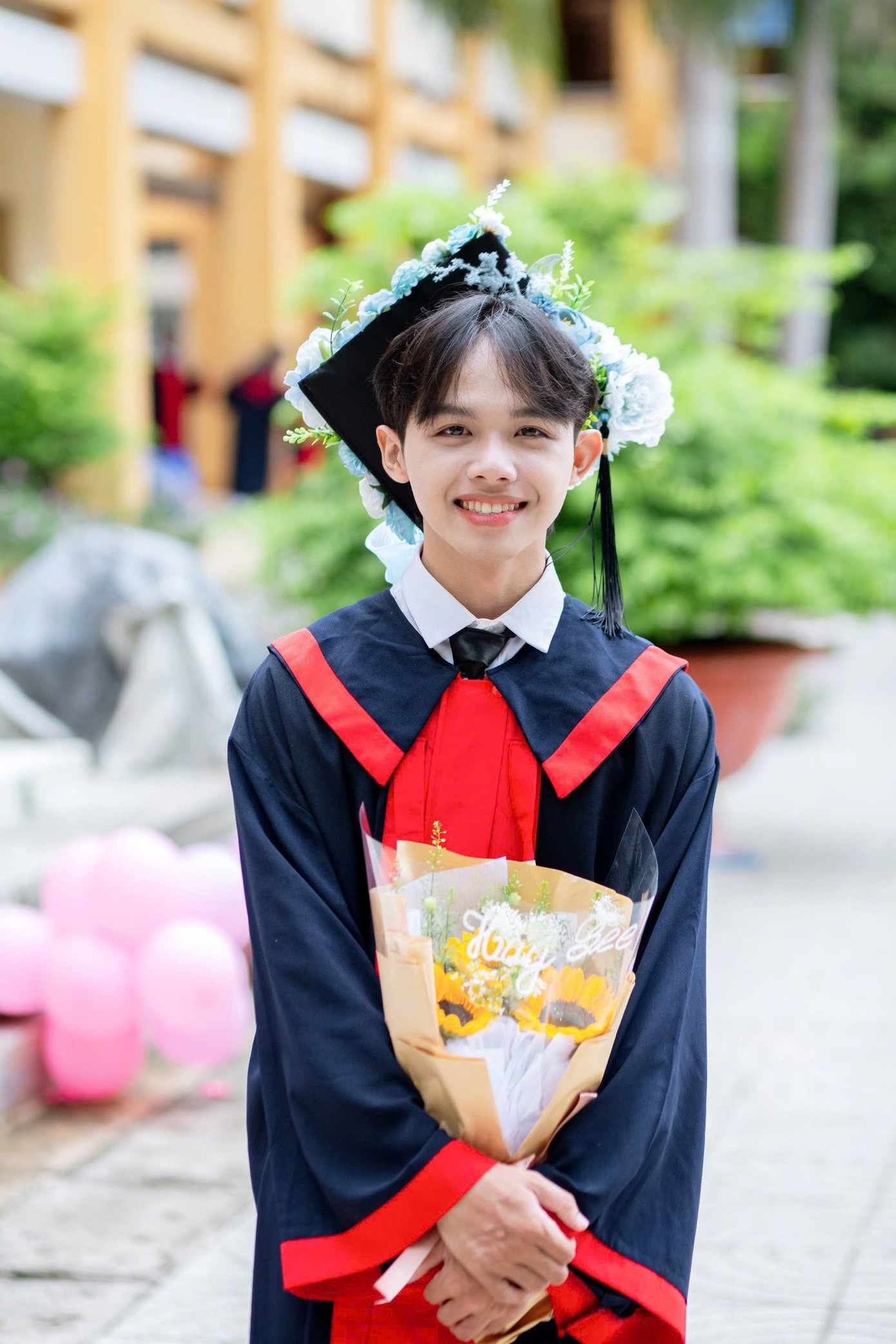 Chân dung thủ khoa Lâm Lê Gia Huy.