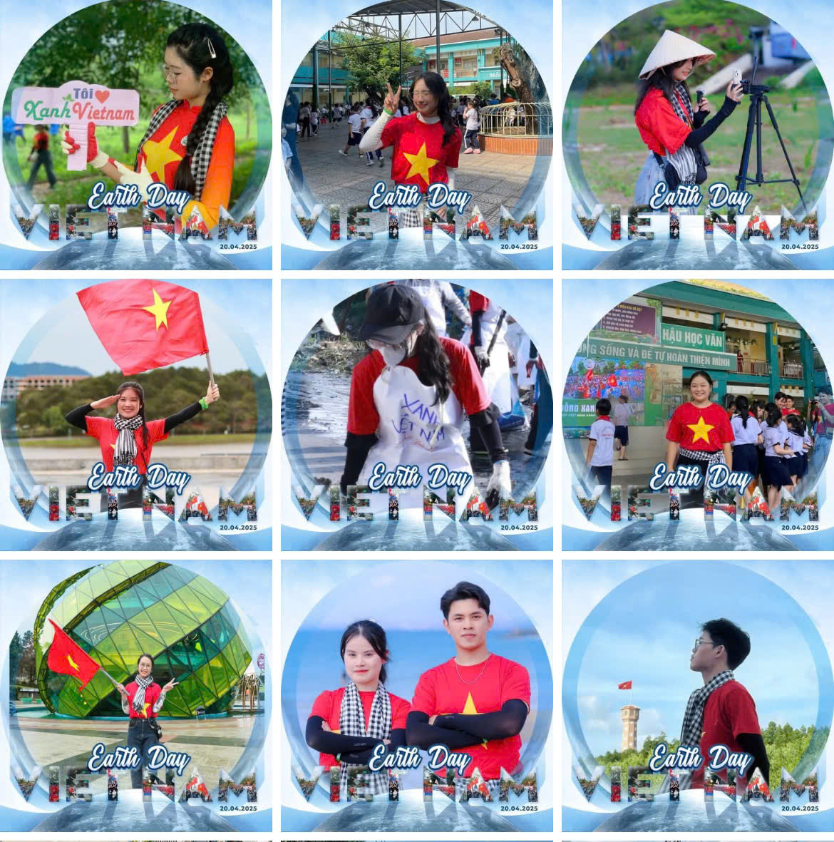 Các bạn trẻ trong nhóm Cộng đồng Xanh Việt Nam cùng nhau thay ‘frame’ chào mừng Đại lễ 30/4. (Ảnh: Fanpage ‘Xanh Việt Nam’) Các bạn trẻ trong nhóm Cộng đồng Xanh Việt Nam cùng nhau thay ‘frame’ chào mừng Đại lễ 30/4. (Ảnh: Fanpage ‘Xanh Việt Nam’)