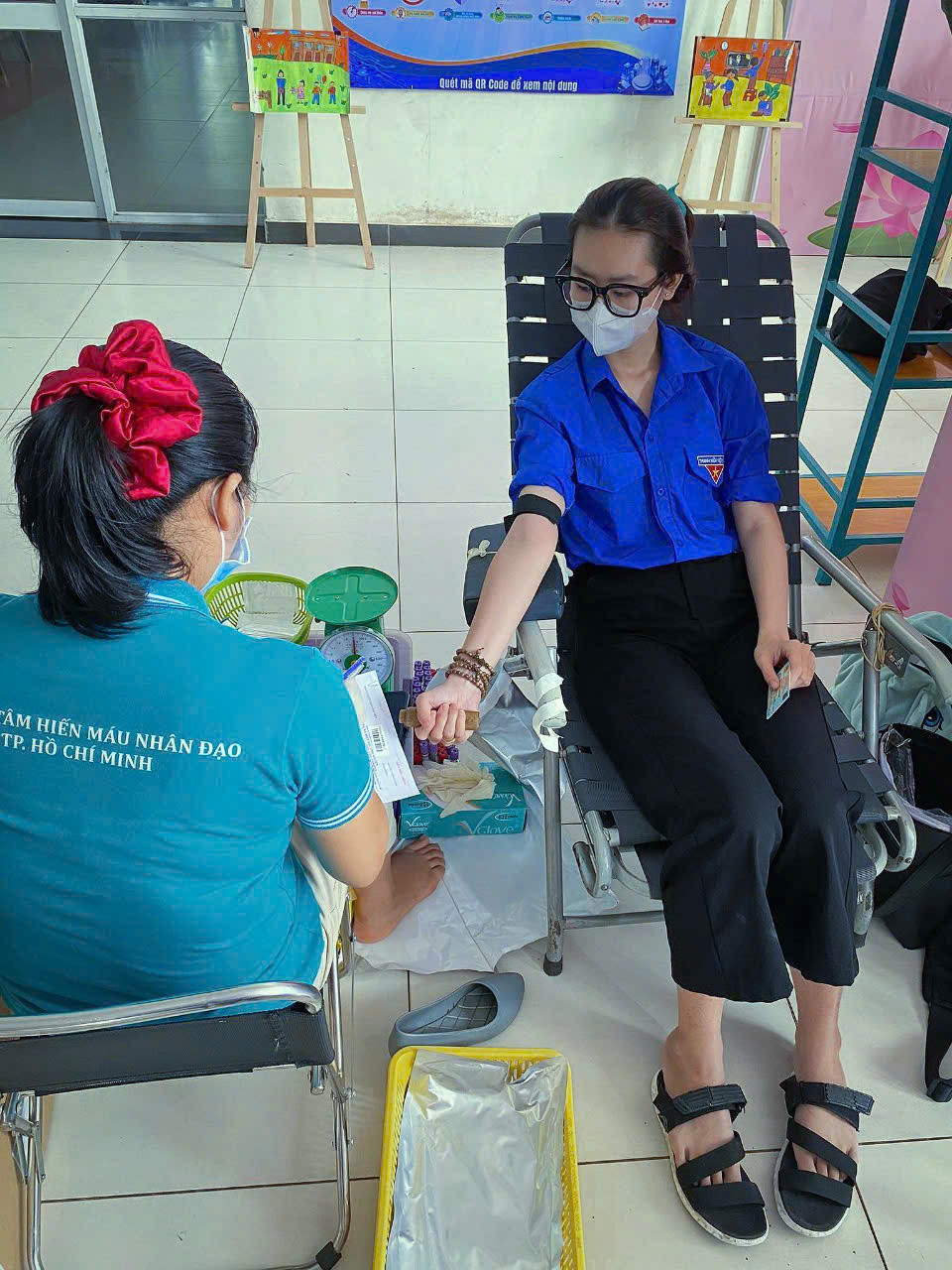 Những năm trên giảng đường Việt Hà tham gia thường xuyên các hoạt động tình nguyện.