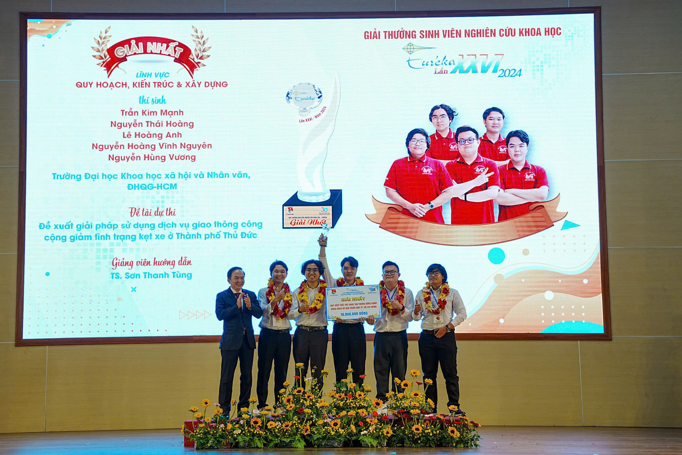 Dự án của nhóm giành giải Nhất Euréka 2024.