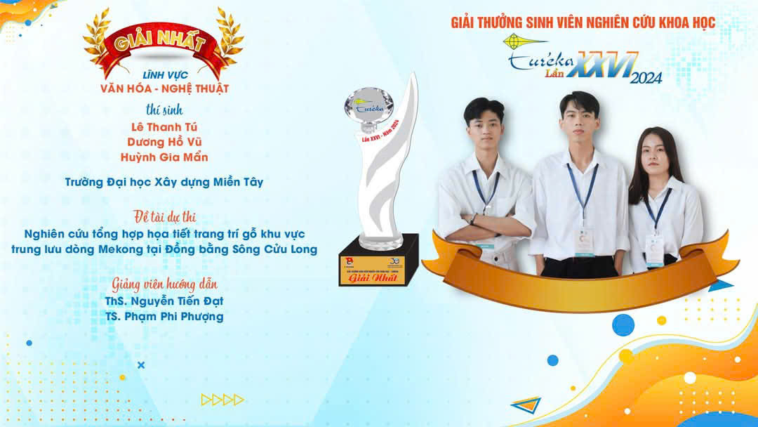 Dự án nhận được giải Nhất, Giải thưởng Euréka 2025, lĩnh vực Văn hóa - Nghệ thuật. Dự án nhận được giải Nhất, Giải thưởng Euréka 2025, lĩnh vực Văn hóa - Nghệ thuật.