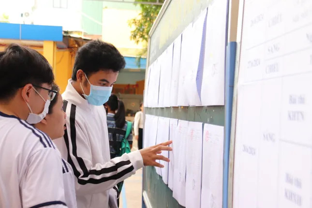 Thí sinh dự thi kỳ thi tốt nghiệp THPT năm 2024 tại TP. HCM. Thí sinh dự thi kỳ thi tốt nghiệp THPT năm 2024 tại TP. HCM.