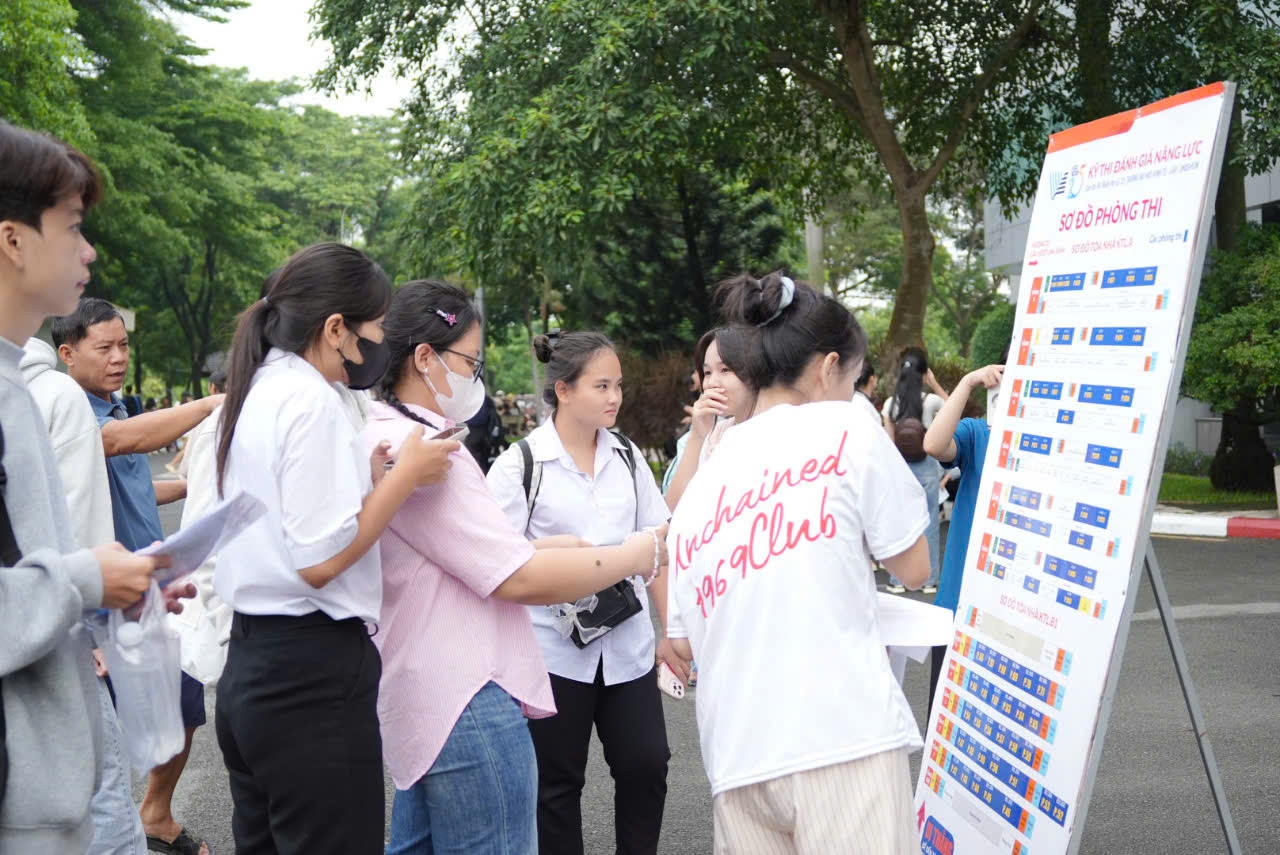 Thí sinh dự thi Kỳ thi Đánh giá năng lực lần 2, năm 2025 do ĐHQG TP. HCM tổ chức. (Ảnh: ĐHQG TP. HCM) Thí sinh dự thi Kỳ thi Đánh giá năng lực lần 2, năm 2025 do ĐHQG TP. HCM tổ chức. (Ảnh: ĐHQG TP. HCM)