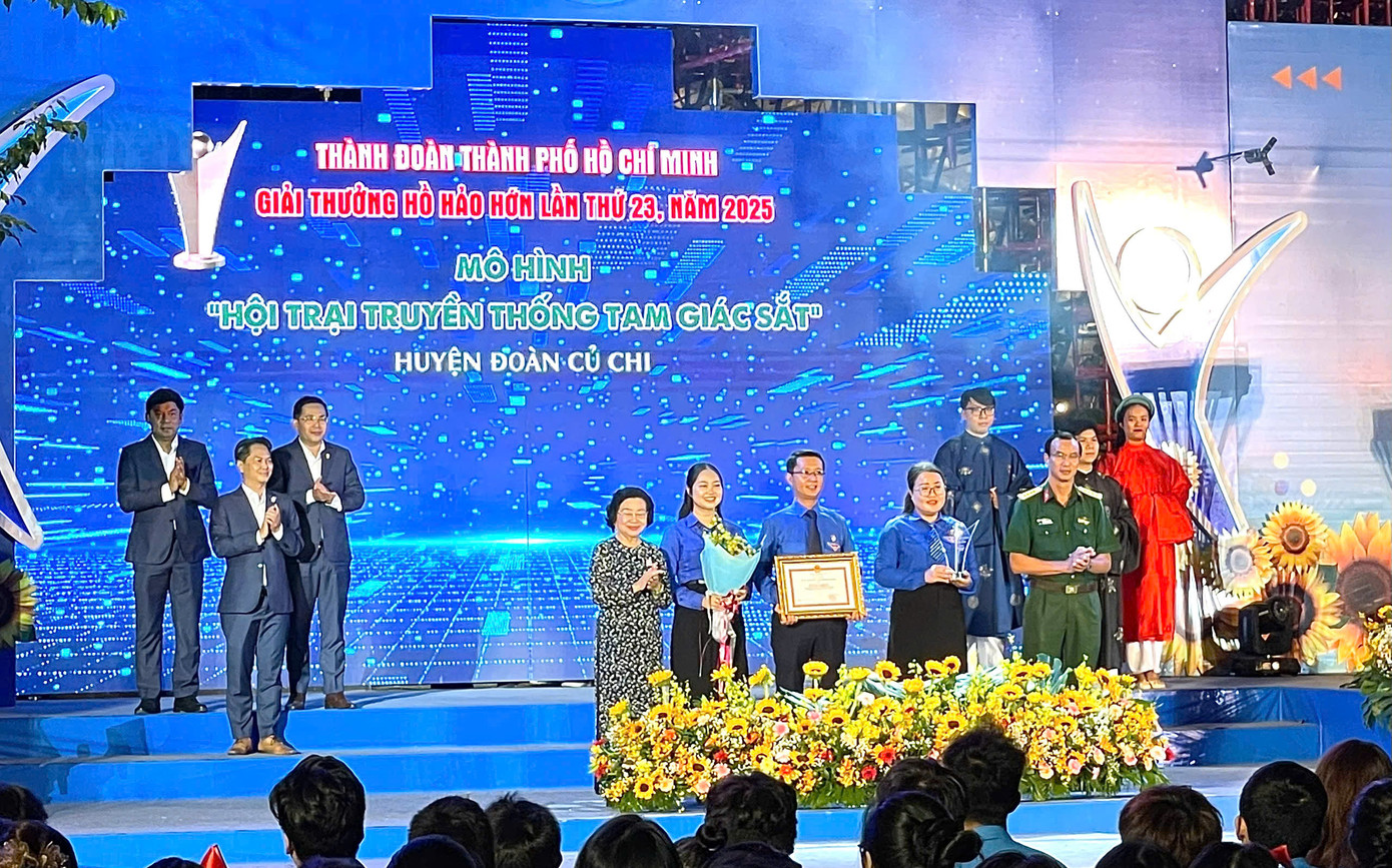 Thành Đoàn TP. HCM trao Giải thưởng Hồ Hảo Hớn cho 13 mô hình, giải pháp sáng tạo. Thành Đoàn TP. HCM trao Giải thưởng Hồ Hảo Hớn cho 13 mô hình, giải pháp sáng tạo.