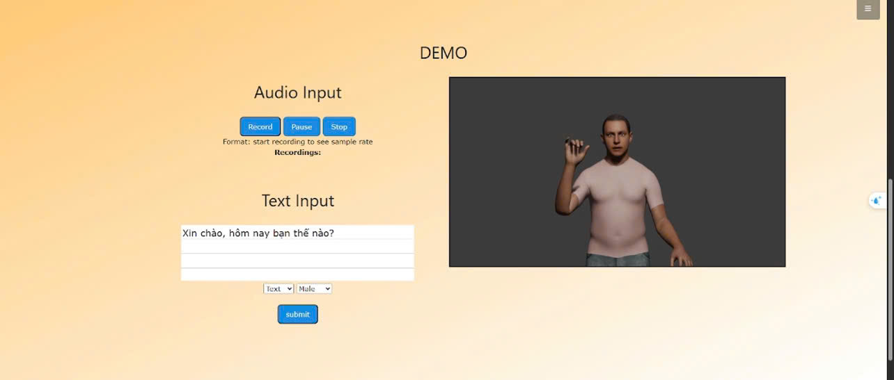 Giao diện của dự án. Giao diện của dự án.
