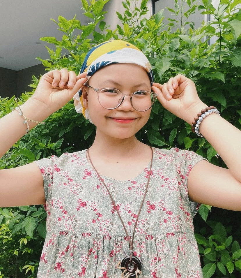 Thảo vẫn luôn động viên bản thân lạc quan trong quá trình chữa trị. (Ảnh: Hiểu Nhi)