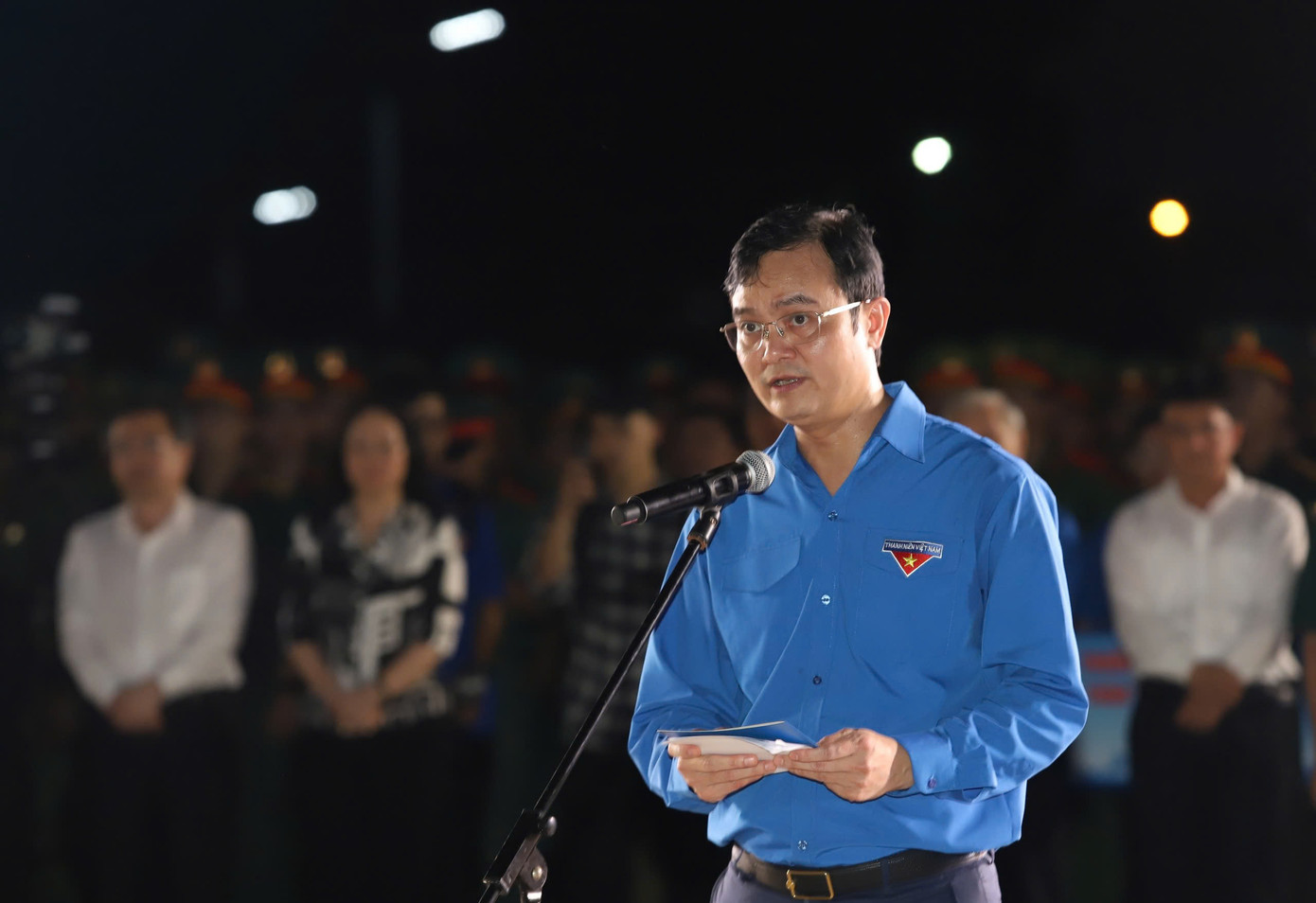 Anh Bùi Quang Huy phát biểu tại chương trình. (Ảnh: Ngô Tùng)