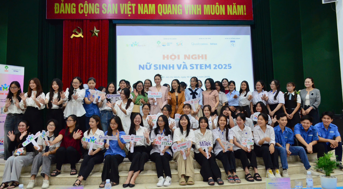 Không khí rộn ràng và tràn đầy năng lượng tại Hội nghị “Nữ sinh và STEM” năm 2025. Không khí rộn ràng và tràn đầy năng lượng tại Hội nghị “Nữ sinh và STEM” năm 2025.