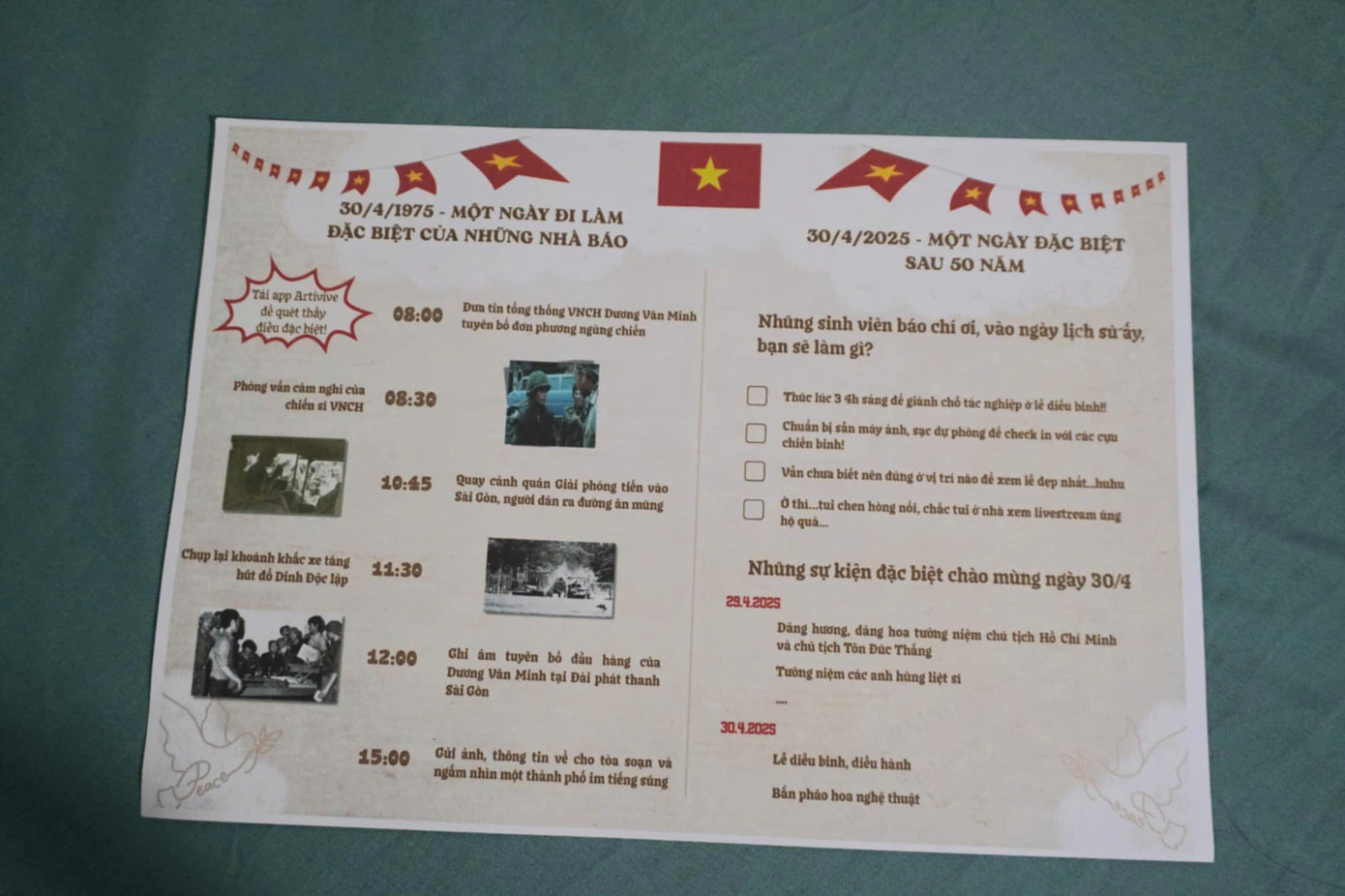 Ấn phẩm tích hợp công nghệ số của nhóm "Butterfly" gây ấn tượng với các giảng viên và sinh viên. Ấn phẩm tích hợp công nghệ số của nhóm "Butterfly" gây ấn tượng với các giảng viên và sinh viên.