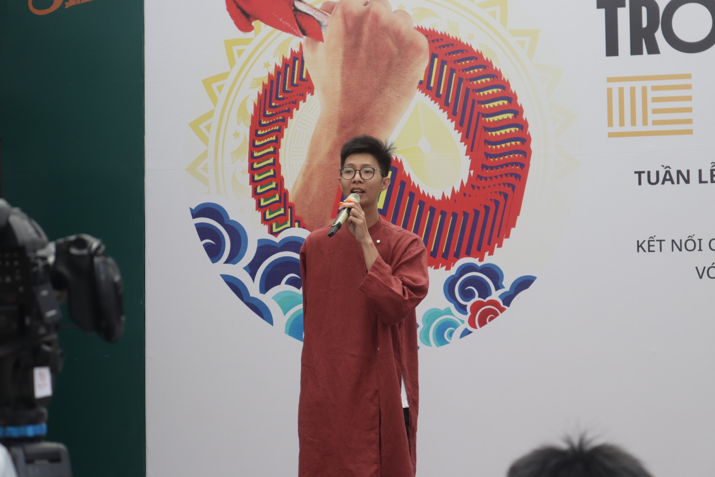 Anh Lưu Trọng Nhân phát biểu tại chương trình. Anh Lưu Trọng Nhân phát biểu tại chương trình.