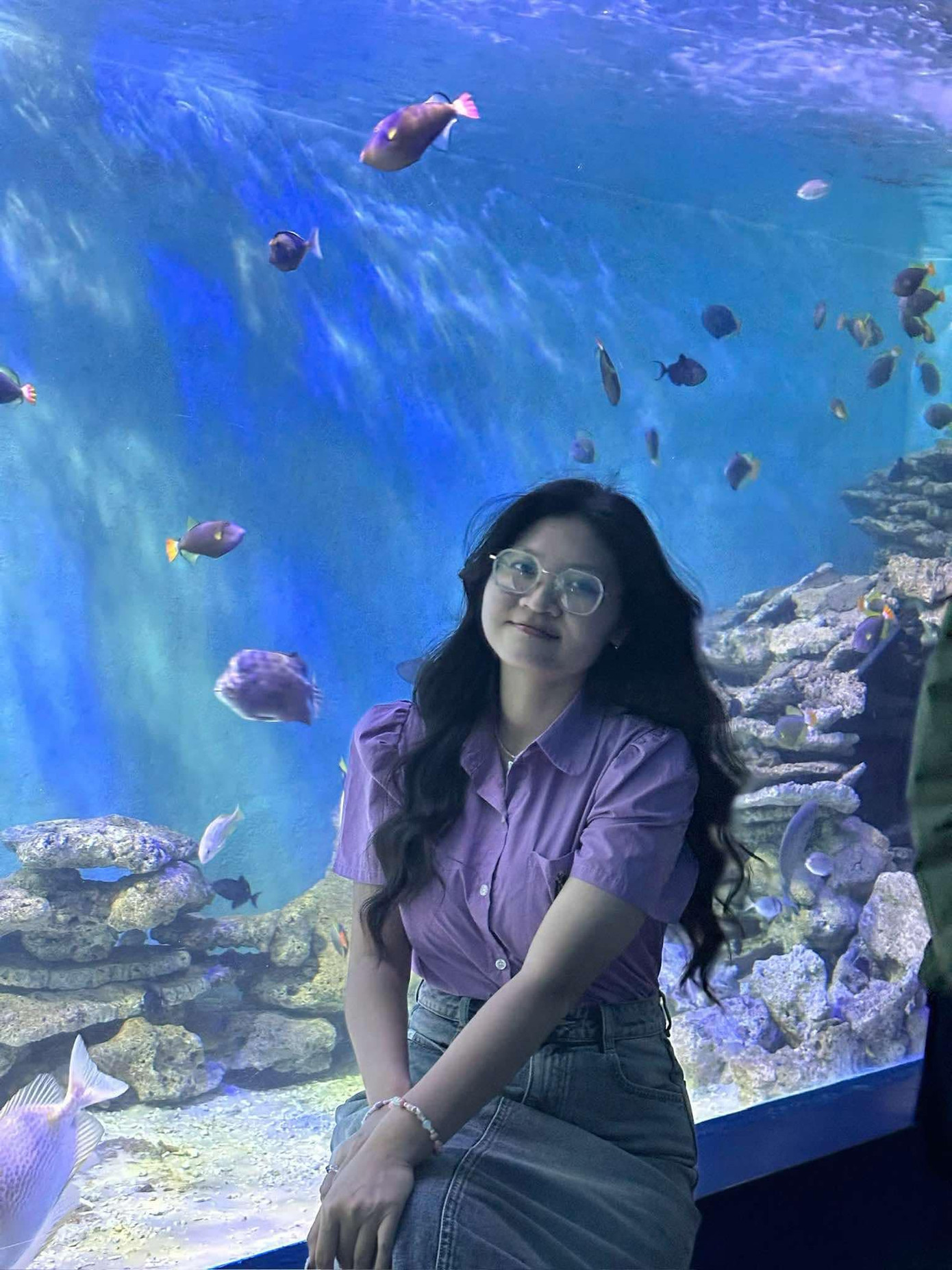 Khánh Ngọc và các bạn của mình đã ghé đến Viện Hải dương học tại TP. Nha Trang, tỉnh Khánh Hòa.