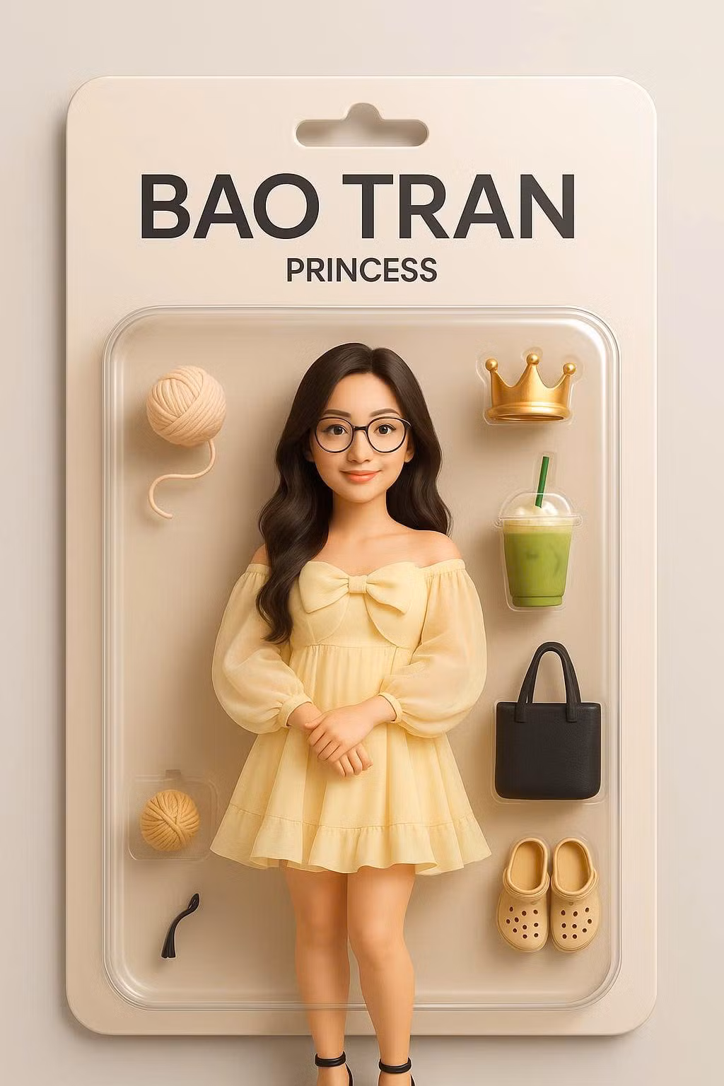Bảo Trân thử sức với trào lưu tạo ảnh mô hình. (Ảnh: Bảo Trân)