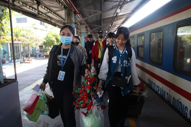 Nhiều sinh viên lựa chọn tàu hỏa làm phương tiện di chuyển vào các dịp lễ, tết. Nhiều sinh viên lựa chọn tàu hỏa làm phương tiện di chuyển vào các dịp lễ, tết.