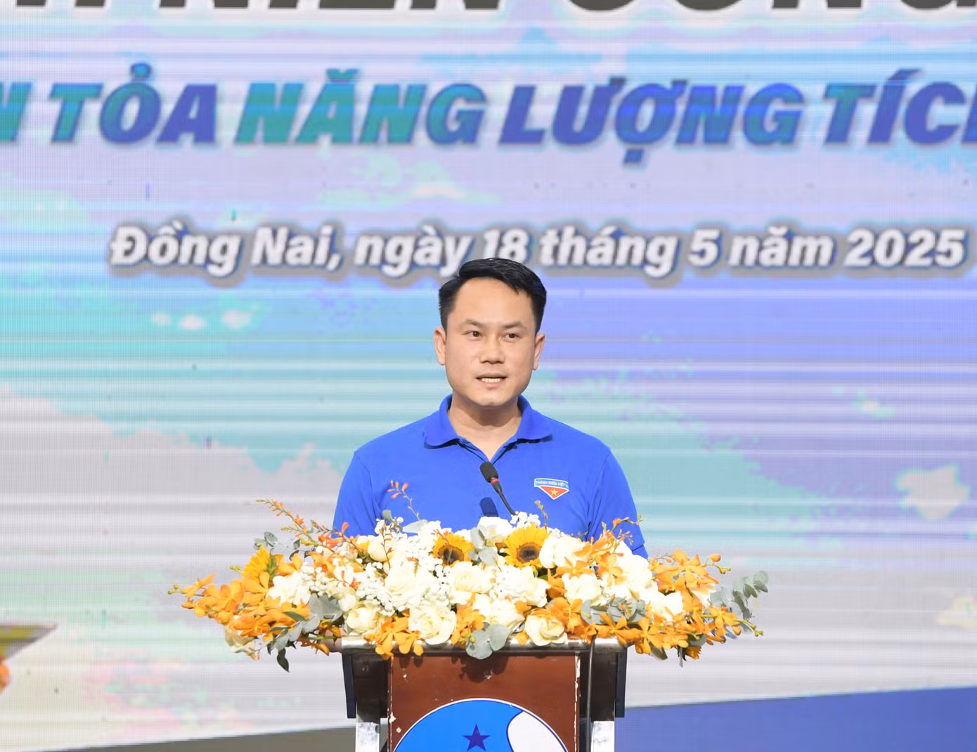 Anh Nguyễn Kim Quy phát biểu tại chương trình.