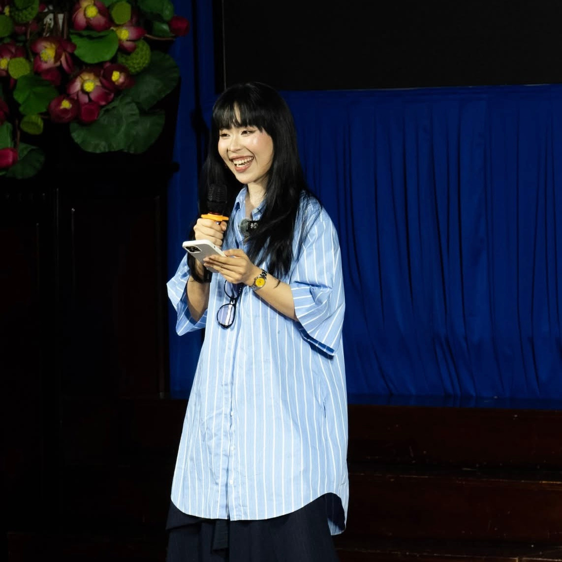 Diễn giả An Phương khuyến khích mỗi cá nhân, đặc biệt là phái nữ, tự tin khẳng định bản thân và sống thật với chính mình. (Ảnh: BTC) Diễn giả An Phương khuyến khích mỗi cá nhân, đặc biệt là phái nữ, tự tin khẳng định bản thân và sống thật với chính mình. (Ảnh: BTC)