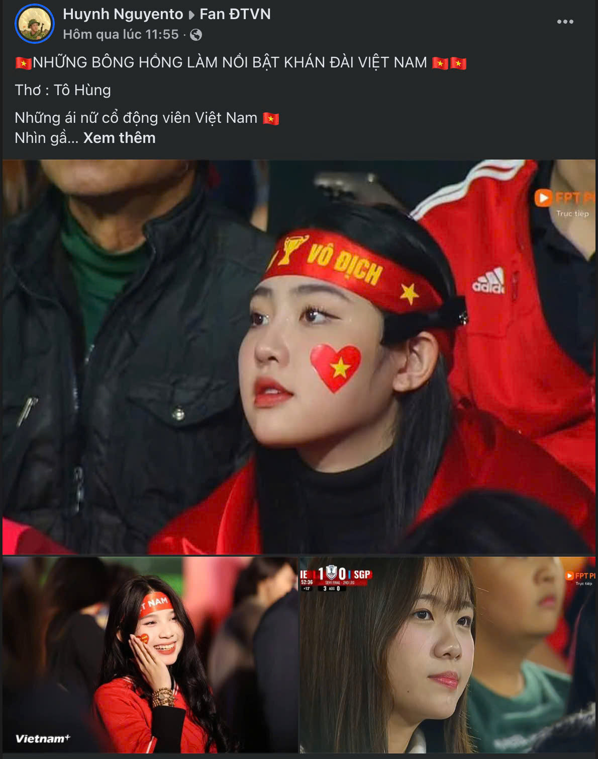 Những lời động viên như 'tiếp lửa' cho các cầu thủ của Đội tuyển Bóng đá Việt Nam. Những lời động viên như 'tiếp lửa' cho các cầu thủ của Đội tuyển Bóng đá Việt Nam.