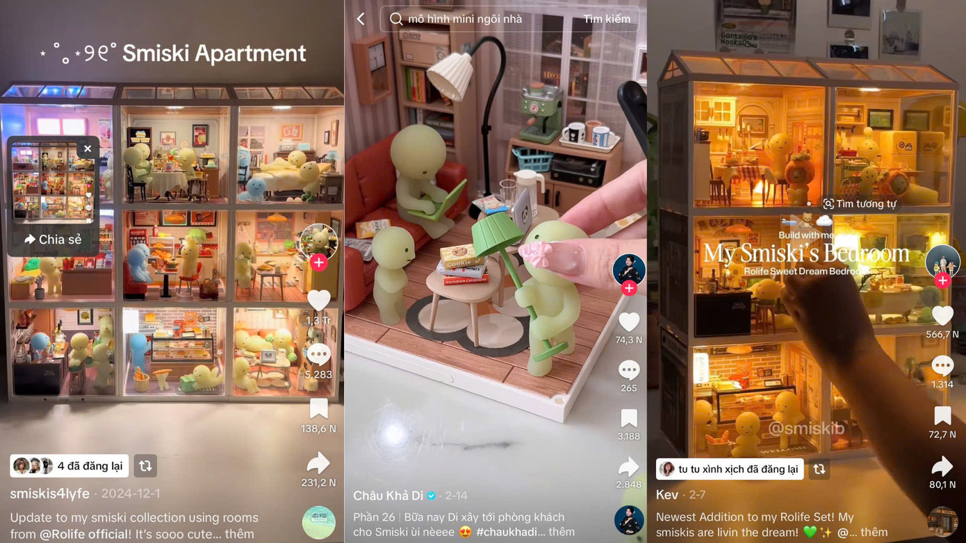 Hoạt động &quot;xây nhà&quot; cho những &quot;cư dân tí hon&quot; vẫn đang là trào lưu được nhiều bạn trẻ hưởng ứng.