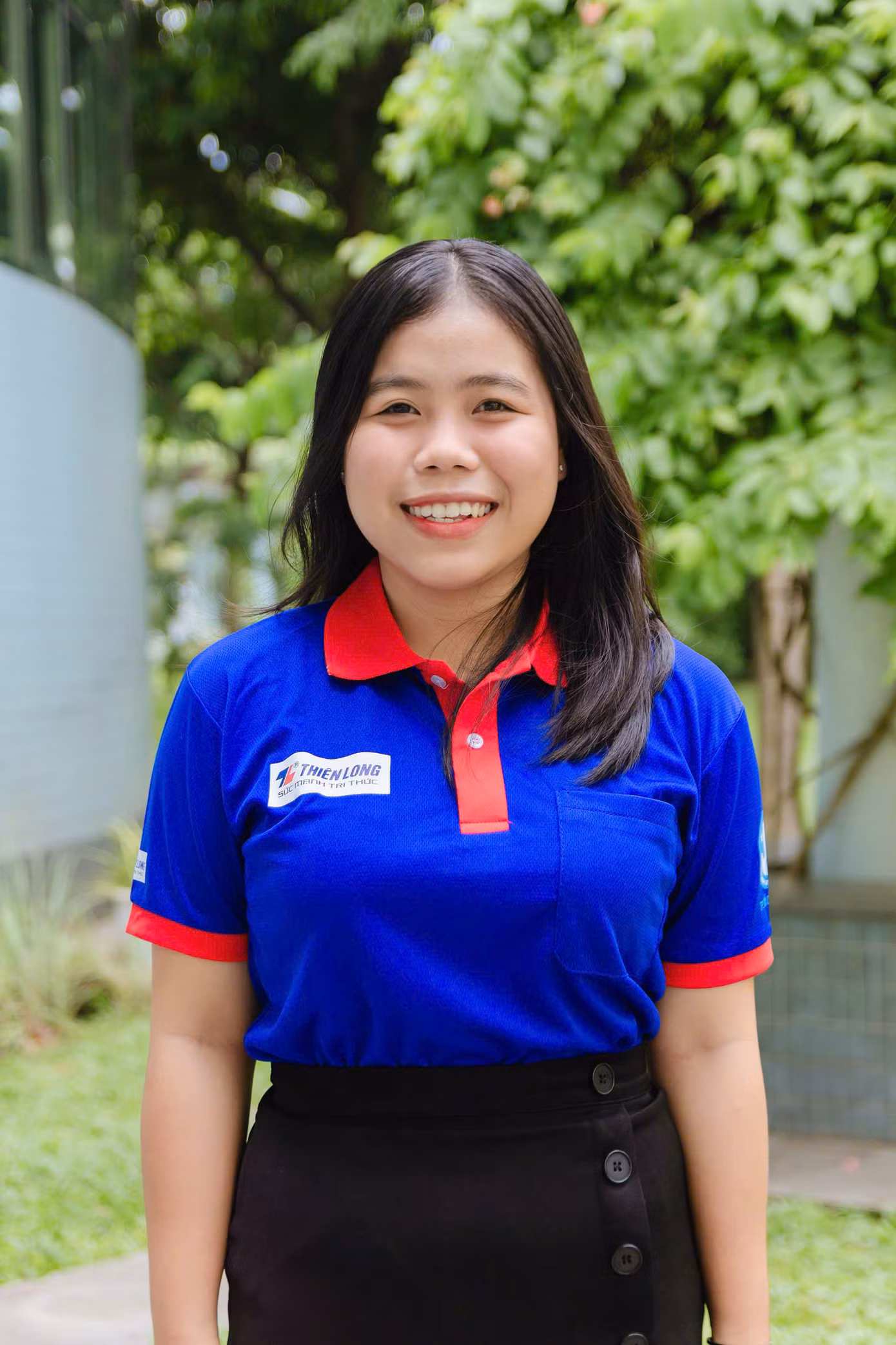 Mai Yến Vy (Học viện Cán bộ TP. HCM) – Đội trưởng Đội hình sinh viên tình nguyện tại các điểm thi thuộc Q. 12, Q. Bình Thạnh, Q. Gò Vấp, Q. Phú Nhuận. (Ảnh: NVCC)