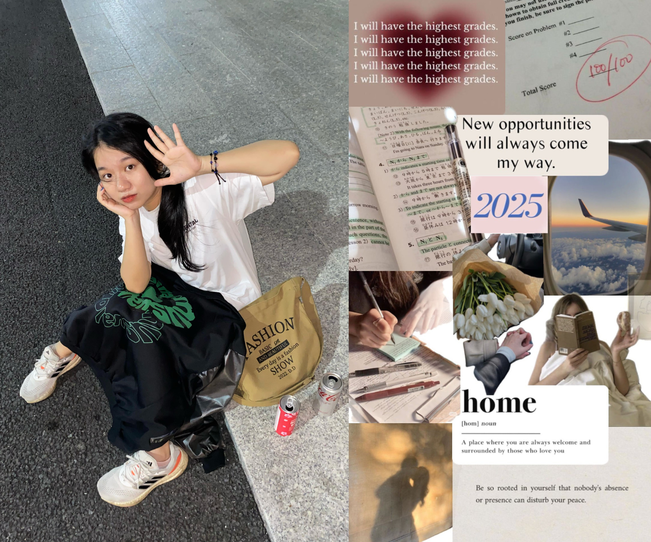 Minh Huyền cài bảng tầm nhìn làm màn hình nền điện thoại để tiện nhìn thấy mọi lúc. Minh Huyền cài bảng tầm nhìn làm màn hình nền điện thoại để tiện nhìn thấy mọi lúc.