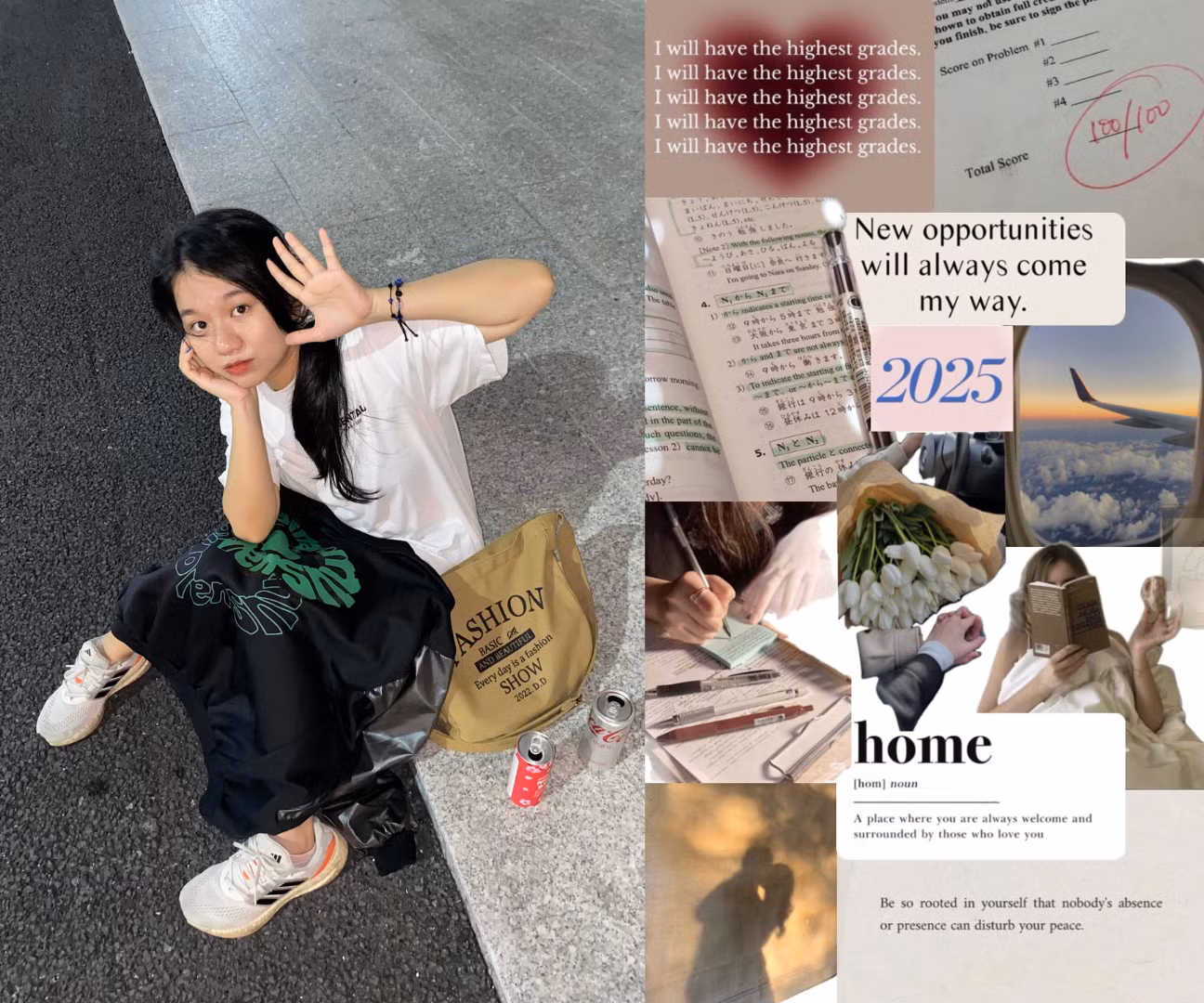 Minh Huyền cài bảng tầm nhìn làm màn hình nền điện thoại để tiện nhìn thấy mọi lúc. Minh Huyền cài bảng tầm nhìn làm màn hình nền điện thoại để tiện nhìn thấy mọi lúc.