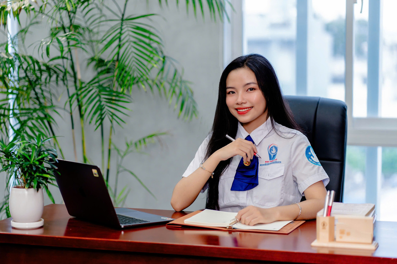 “Học không phải để chạy theo điểm số, mà là để trở thành phiên bản tốt nhất của chính mình" - Trúc chia sẻ. “Học không phải để chạy theo điểm số, mà là để trở thành phiên bản tốt nhất của chính mình" - Trúc chia sẻ.