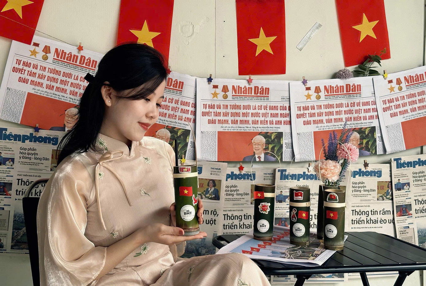 Chụp ảnh đậm chất văn hóa Việt của người trẻ hiện nay. (Ảnh: BMT Cafe & Bread) Chụp ảnh đậm chất văn hóa Việt của người trẻ hiện nay. (Ảnh: BMT Cafe & Bread)