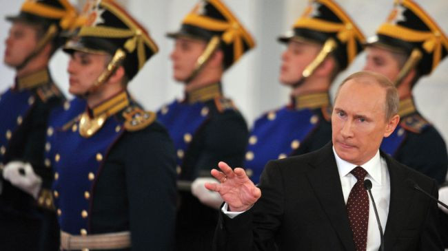 Tổng thống Nga Putin chỉ trích việc Mỹ triển khai hệ thống lá chắn tên lửa tại châu Âu. Ảnh: Press TV