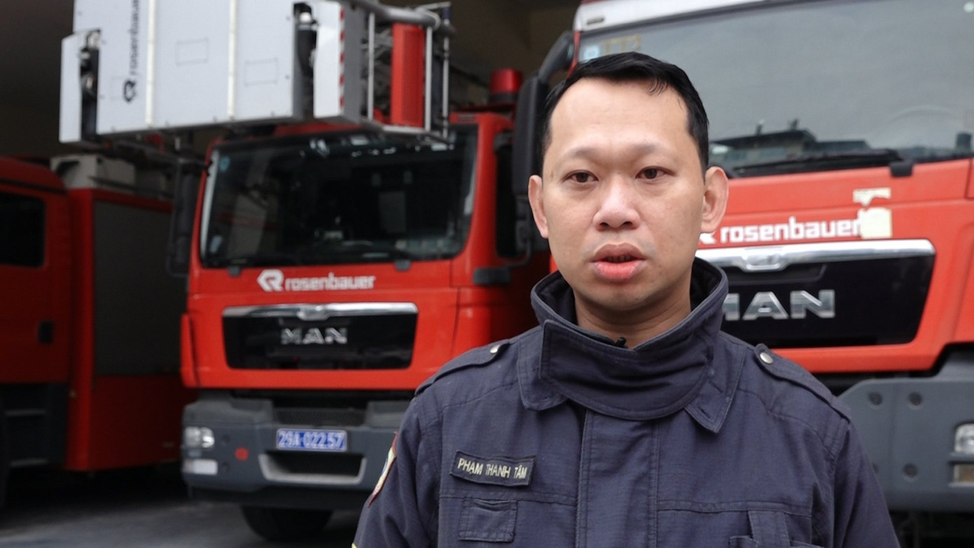 Trung tá Tâm chia sẻ về vụ việc. Trung tá Tâm chia sẻ về vụ việc.