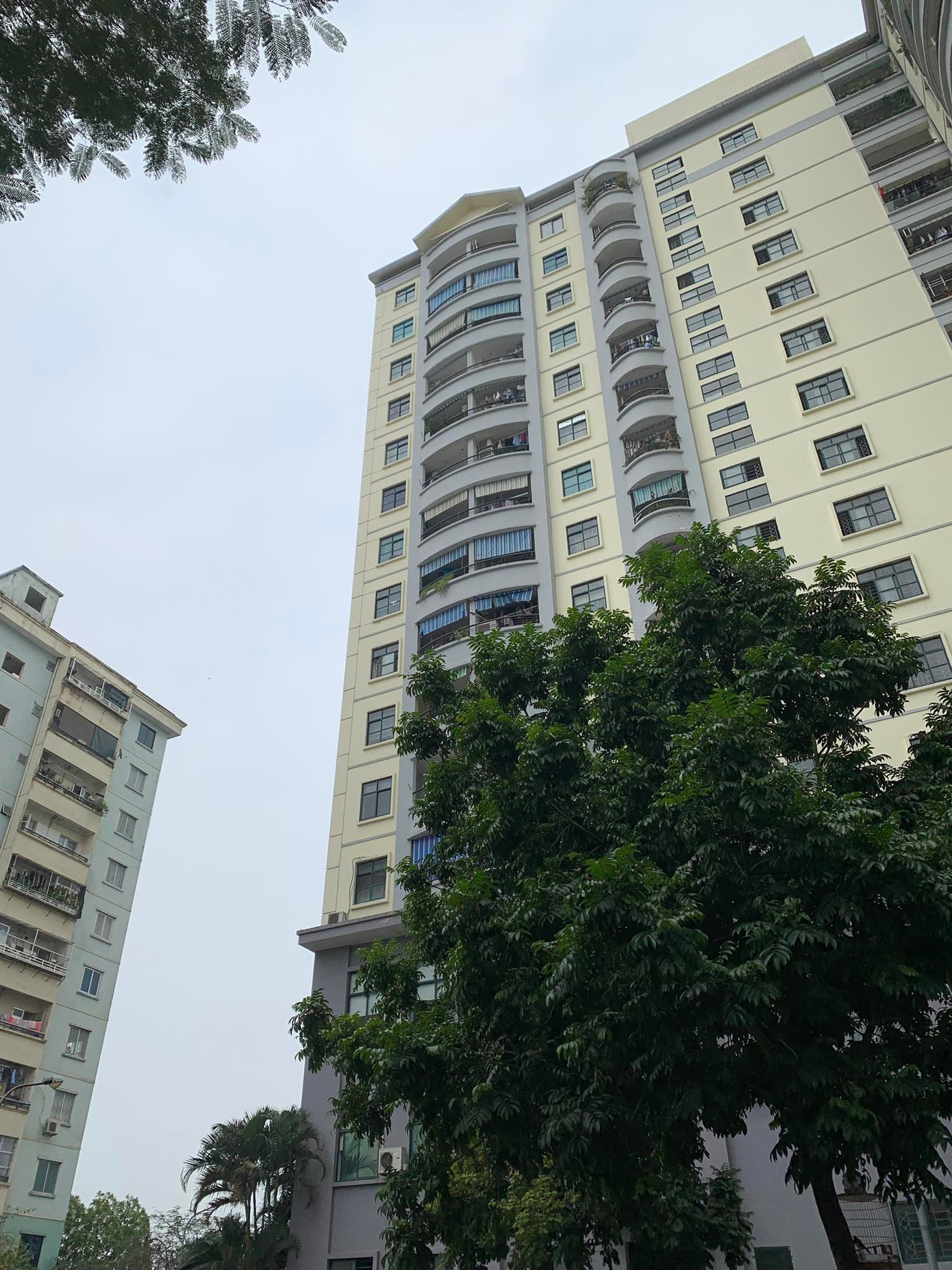 Tòa chung cư nơi xảy ra sự việc. Tòa chung cư nơi xảy ra sự việc.