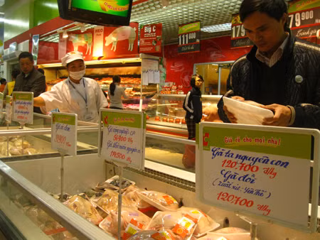 Gà đồi Yên Thế được Siêu thị Big C bày bán