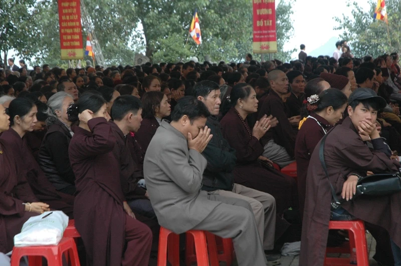 Đa số các phật tử đến dự đều mang nỗi đau do tai nạn giao thông gây ra