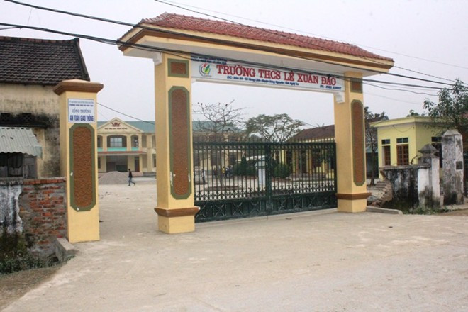 Trường THCS Lê Xuân Đào, nơi Lan và Nhi đang học