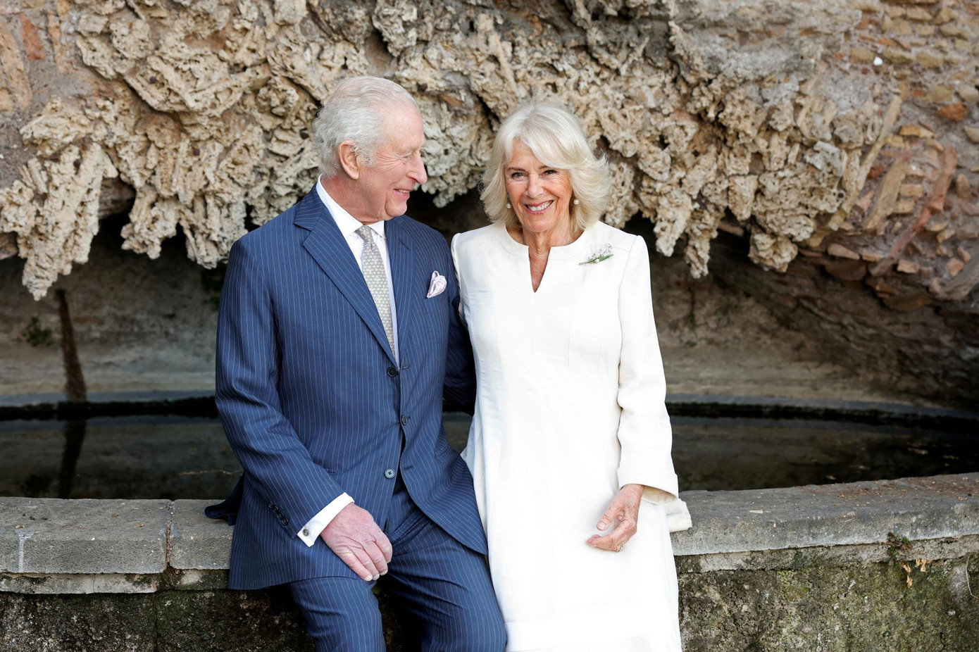 Ảnh chân dung kỷ niệm 20 năm ngày cưới của Vua Charles và Hoàng hậu Camilla. Ảnh: IG.