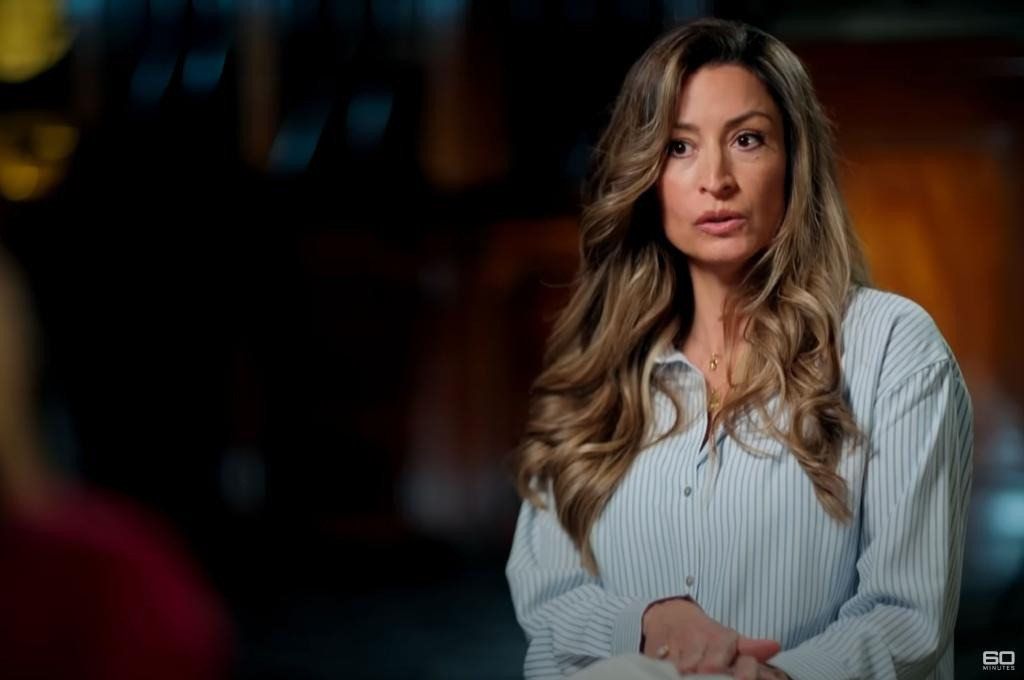 Rebecca Loos kể về mối tình ngoài luồng với David Beckham trên truyền hình. Ảnh: 60 Minutes Australia.