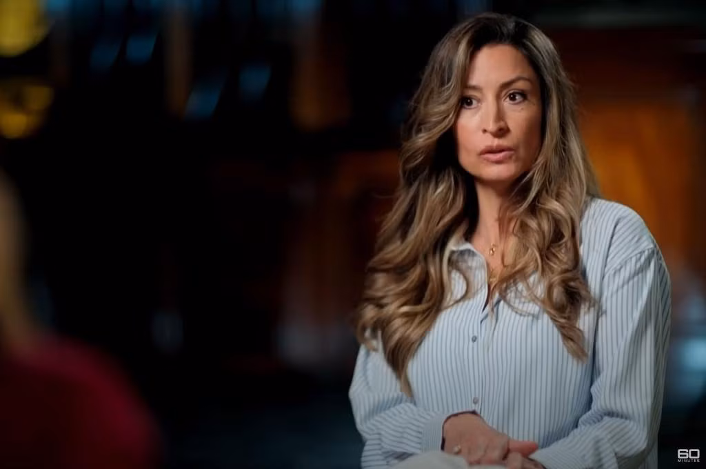 Rebecca Loos kể về mối tình ngoài luồng với David Beckham trên truyền hình. Ảnh: 60 Minutes Australia.