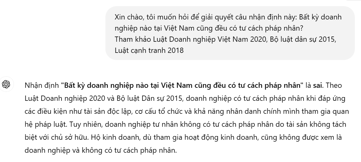 So sánh với ChatGPT, DeepSeek cũng có thể đưa ra câu trả lời với mức độ hoàn thiện khá cao.
