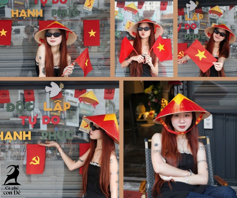 Đồ uống được chăm chút về mặt hình ảnh lẫn ý nghĩa, trở thành điểm cộng giúp những quán cà phê này “lọt vào mắt xanh” của Gen Z. Ảnh: Cà phê con Dê, @ienbao__,